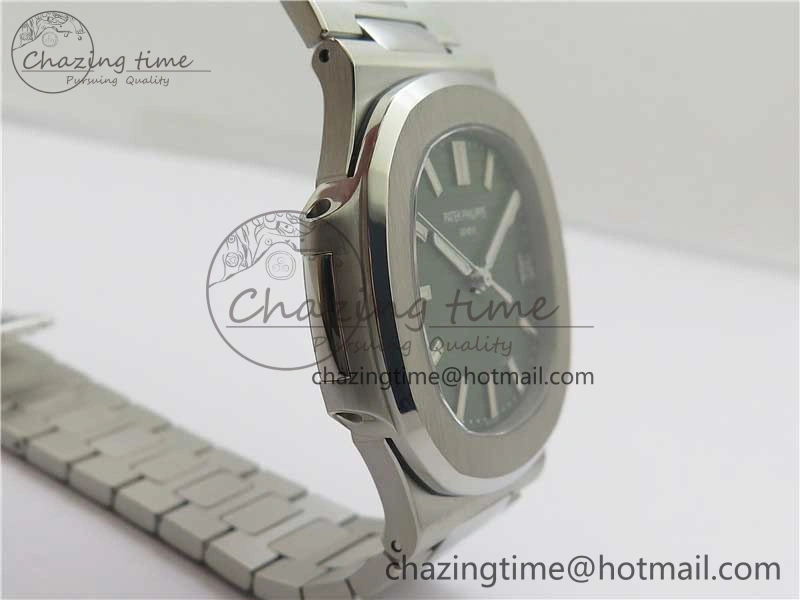 Nautilus 5711 1A PPF 1:1 Best Edition Green Textured Dial on SS Bracelet 324CS V4