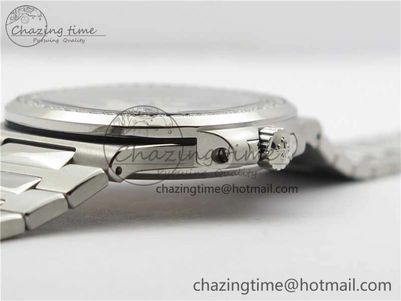 Nautilus 5711 1A PPF 1:1 Best Edition White Dial Diamonds Bezel on SS Bracelet 324CS (Free box) V3