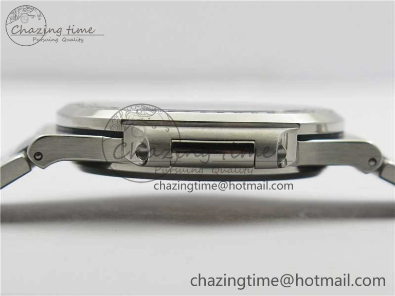 Nautilus 5711 1A PPF 1:1 Best Edition White Dial Diamonds Bezel on SS Bracelet 324CS (Free box) V3
