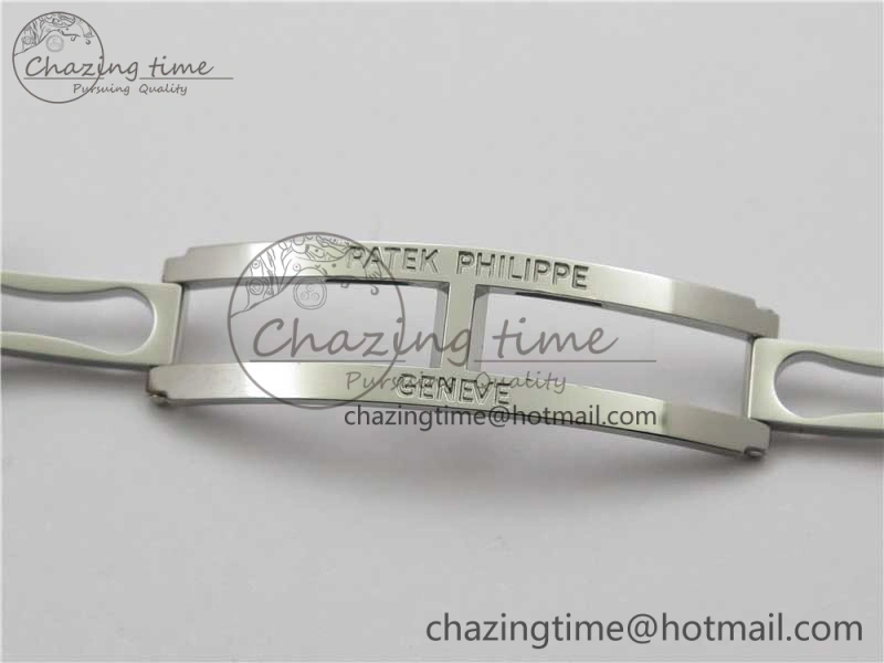 Nautilus 5711 1A PPF 1:1 Best Edition White Dial Diamonds Bezel on SS Bracelet 324CS (Free box) V3