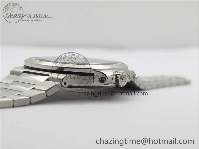 Nautilus 5711 1A PPF 1:1 Best Edition White Dial Diamonds Bezel on SS Bracelet 324CS (Free box) V4