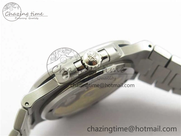 Nautilus 5711 1A PPF 1:1 Best Edition White Dial Diamonds Bezel on SS Bracelet 324CS (Free box) V4