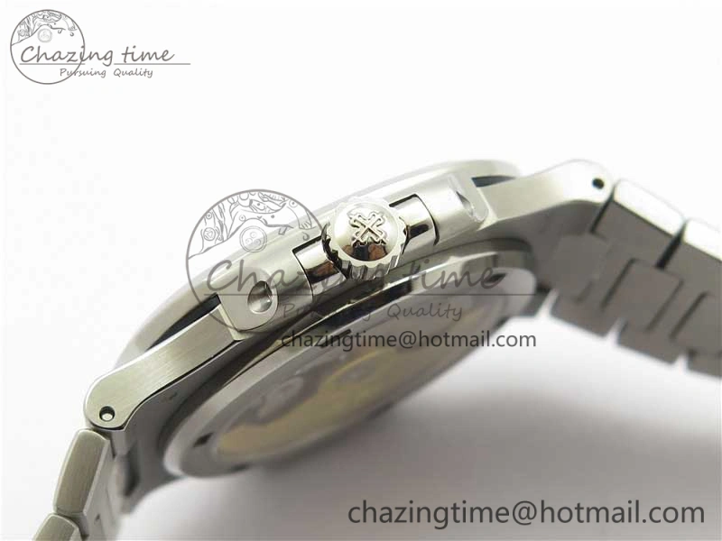 Nautilus 5711 1A PPF 1:1 Best Edition White Dial Diamonds Bezel on SS Bracelet 324CS (Free box) V4