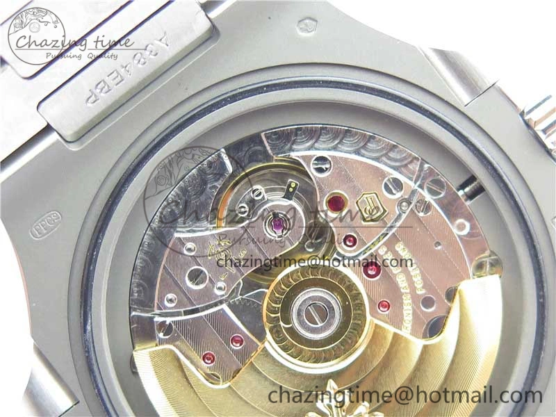 Nautilus 5711 1A PPF 1:1 Best Edition White Dial Diamonds Bezel on SS Bracelet 324CS (Free box) V4