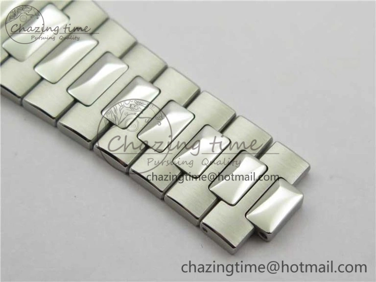 Nautilus 5711 1A PPF 1:1 Best Edition White Dial Diamonds Bezel on SS Bracelet 324CS (Free box) V4