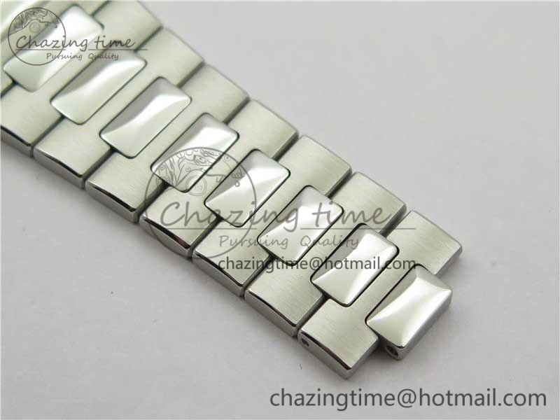 Nautilus 5711 1A PPF 1:1 Best Edition White Dial Diamonds Bezel on SS Bracelet 324CS (Free box) V4