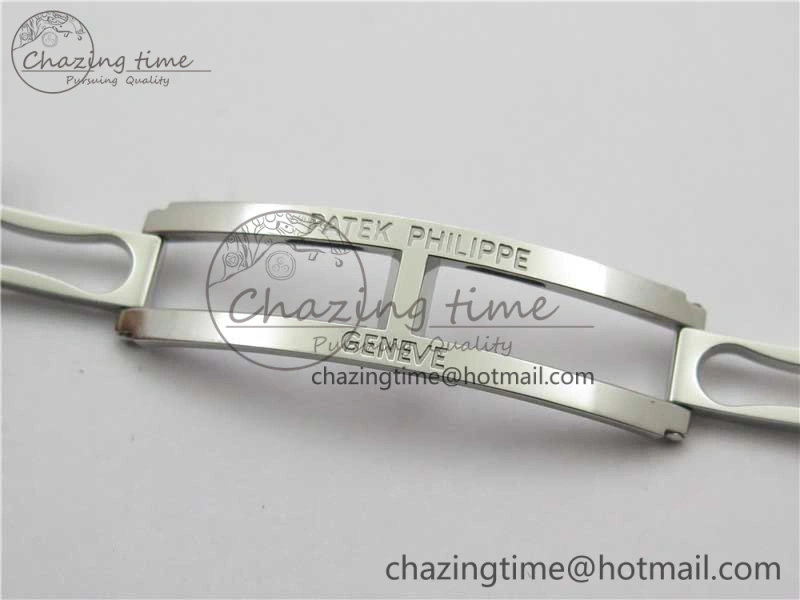 Nautilus 5711 1A PPF 1:1 Best Edition White Dial Diamonds Bezel on SS Bracelet 324CS (Free box) V4