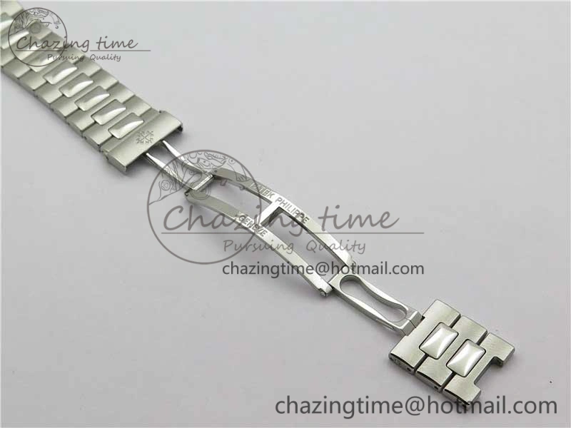 Nautilus 5711 1A PPF 1:1 Best Edition White Dial Diamonds Bezel on SS Bracelet 324CS (Free box) V4