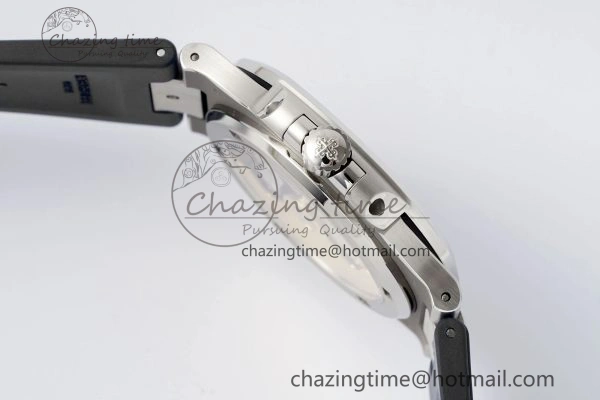 Nautilus 5711 1A PPF 1:1 Best Edition White Textured Dial on Black Rubber Strap 324CS V5