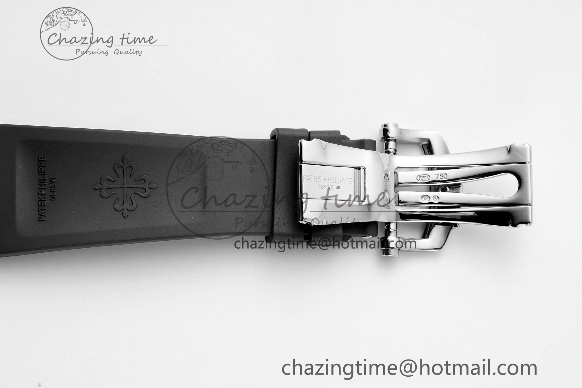 Nautilus 5711 1A PPF 1:1 Best Edition White Textured Dial on Black Rubber Strap 324CS V5