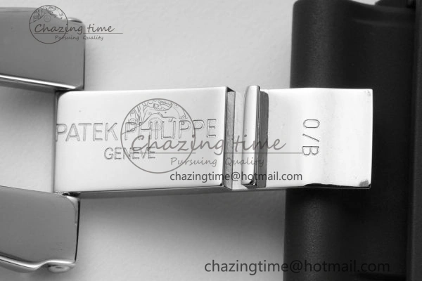 Nautilus 5711 1A PPF 1:1 Best Edition White Textured Dial on Black Rubber Strap 324CS V5