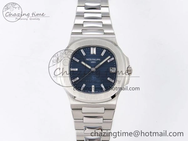Nautilus 5711 1P 40th Anniversary PPF 1:1 Best Edition Blue Textured Dial on SS Bracelet Super Clone 26-330 V5