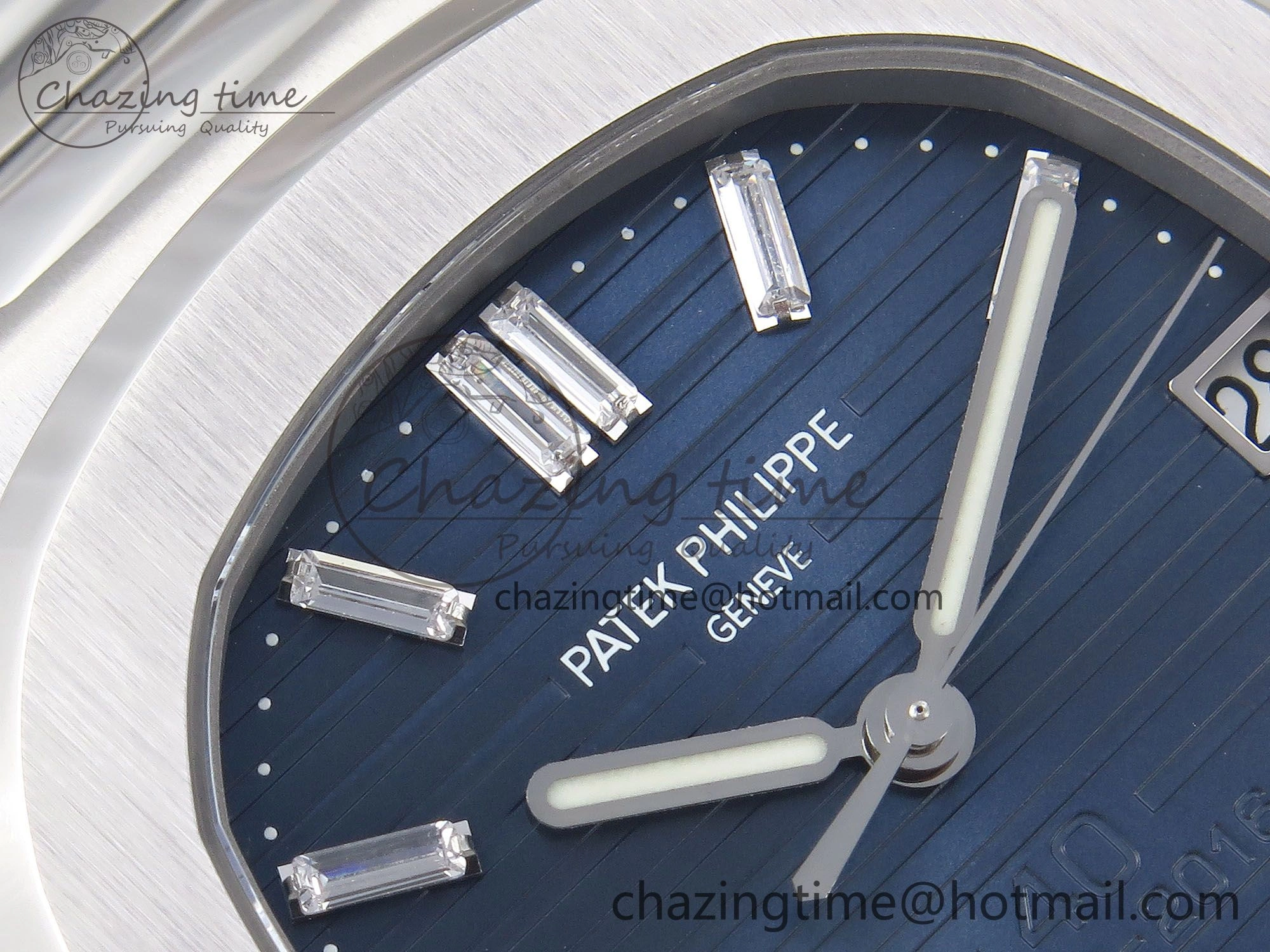 Nautilus 5711 1P 40th Anniversary PPF 1:1 Best Edition Blue Textured Dial on SS Bracelet Super Clone 26-330 V5
