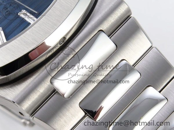 Nautilus 5711 1P 40th Anniversary PPF 1:1 Best Edition Blue Textured Dial on SS Bracelet Super Clone 26-330 V5