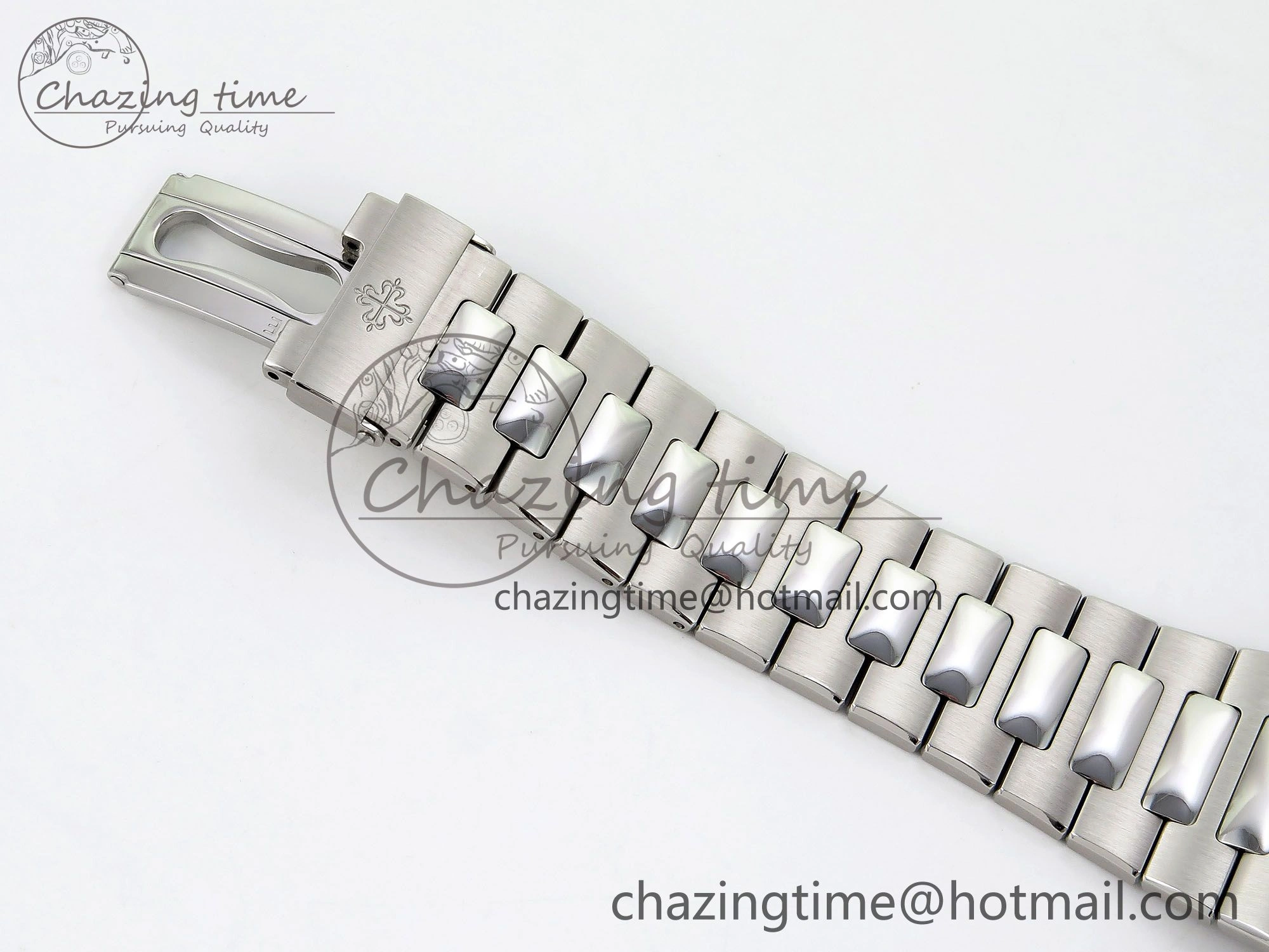 Nautilus 5711 1P 40th Anniversary PPF 1:1 Best Edition Blue Textured Dial on SS Bracelet Super Clone 26-330 V5