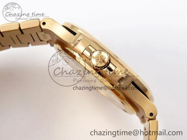 Nautilus 5711 1R-001 RG PPF 1:1 Best Edition Brown Textured Dial on RG Bracelet Super Clone 26-330 V5