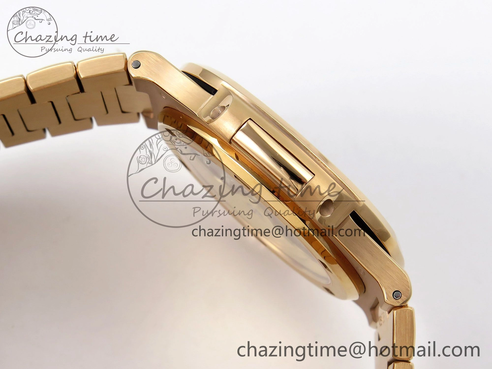 Nautilus 5711 1R-001 RG PPF 1:1 Best Edition Brown Textured Dial on RG Bracelet Super Clone 26-330 V5