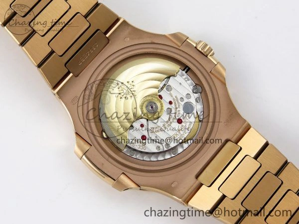 Nautilus 5711 1R-001 RG PPF 1:1 Best Edition Brown Textured Dial on RG Bracelet Super Clone 26-330 V5