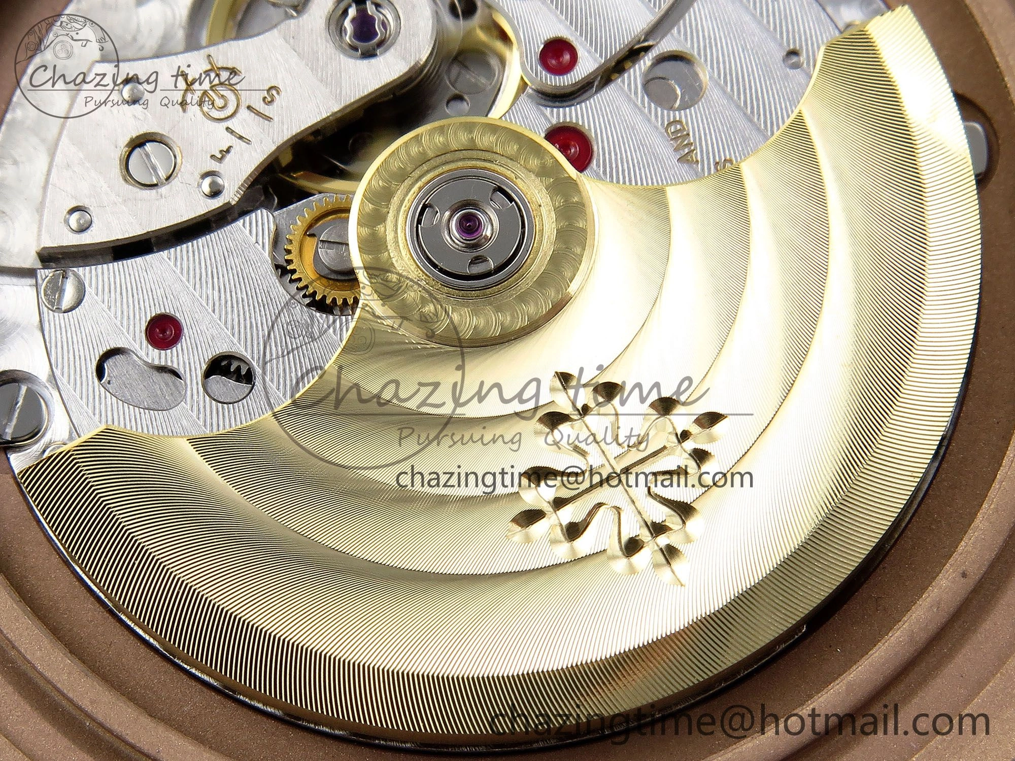 Nautilus 5711 1R-001 RG PPF 1:1 Best Edition Brown Textured Dial on RG Bracelet Super Clone 26-330 V5