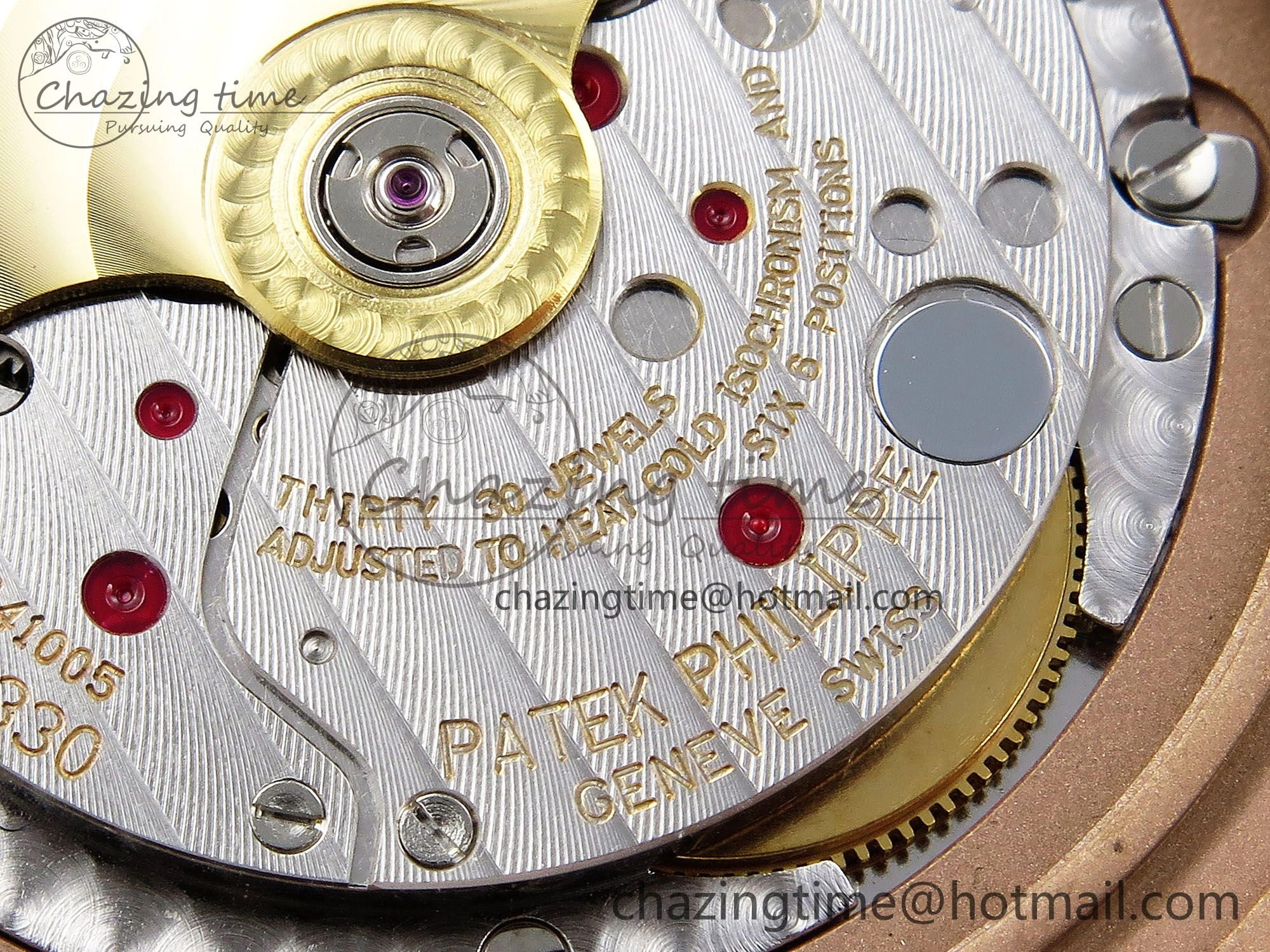 Nautilus 5711 1R-001 RG PPF 1:1 Best Edition Brown Textured Dial on RG Bracelet Super Clone 26-330 V5