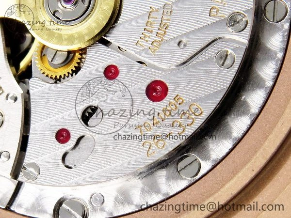 Nautilus 5711 1R-001 RG PPF 1:1 Best Edition Brown Textured Dial on RG Bracelet Super Clone 26-330 V5