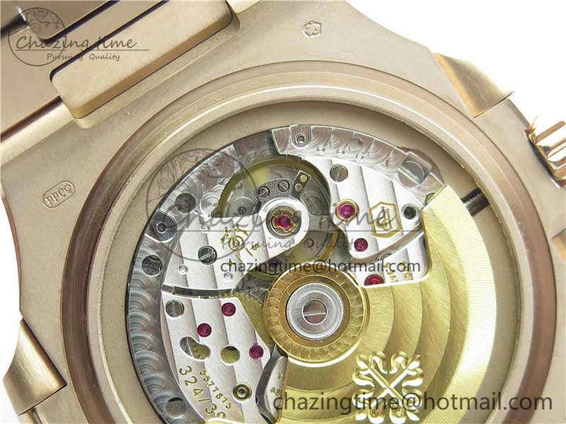 Nautilus 5711 1R GRF Best Edition Brown Dial on RG Bracelet A324CS (Free box) V2