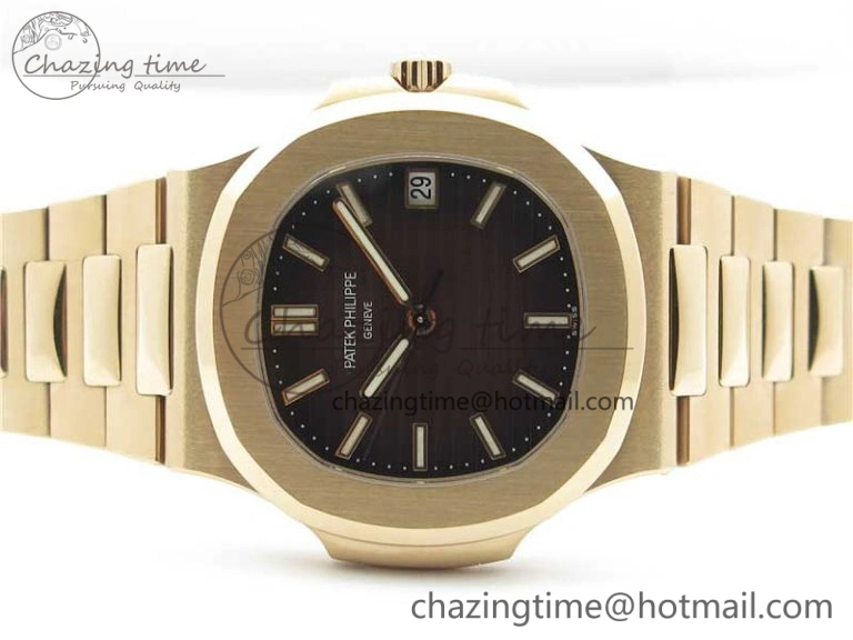 Nautilus 5711 1R GRF Best Edition Brown Dial on RG Bracelet A324CS (Free box) V2