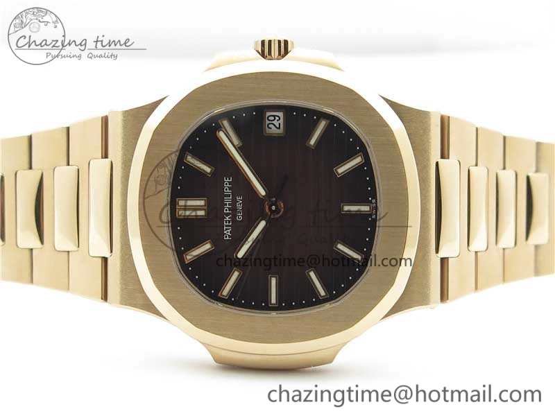 Nautilus 5711 1R GRF Best Edition Brown Dial on RG Bracelet A324CS (Free box) V2