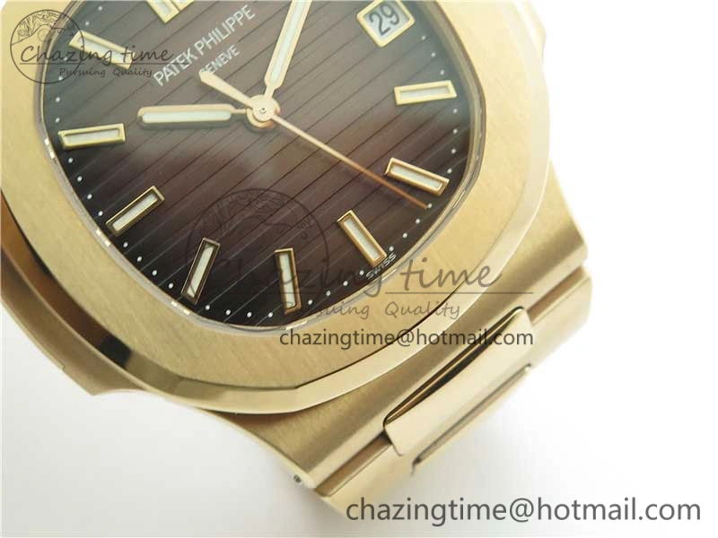 Nautilus 5711 1R GRF Best Edition Brown Dial on RG Bracelet A324CS (Free box) V2
