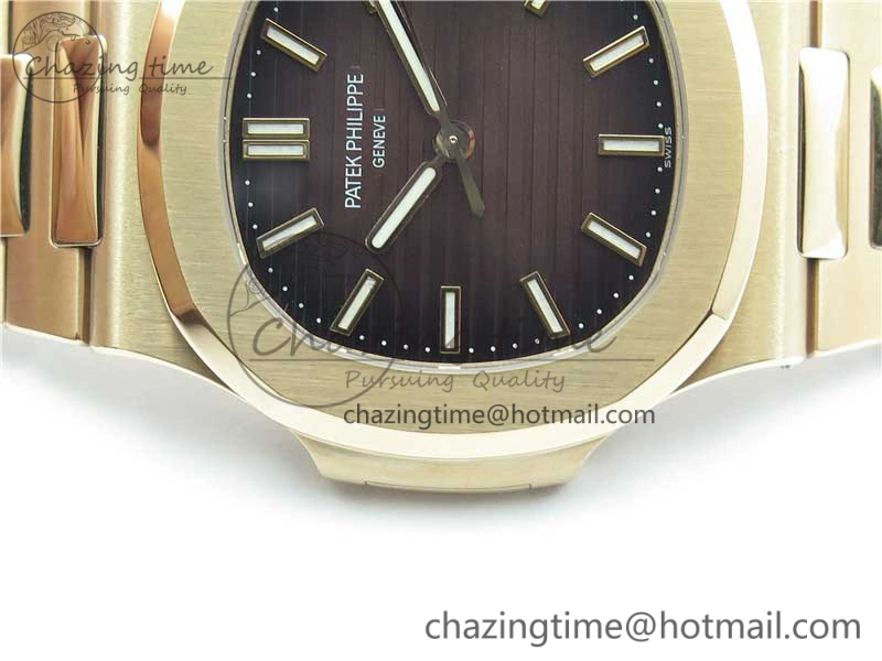 Nautilus 5711 1R GRF Best Edition Brown Dial on RG Bracelet A324CS (Free box) V2