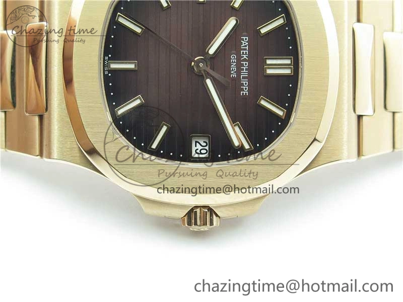 Nautilus 5711 1R GRF Best Edition Brown Dial on RG Bracelet A324CS (Free box) V2
