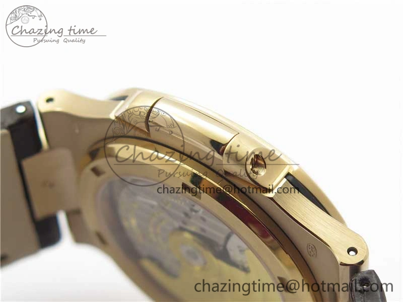 Nautilus 5711 1R PPF 1-1 Best Edition Gray Textured Dial on Brown Leather Strap 324CS (Free box) V4