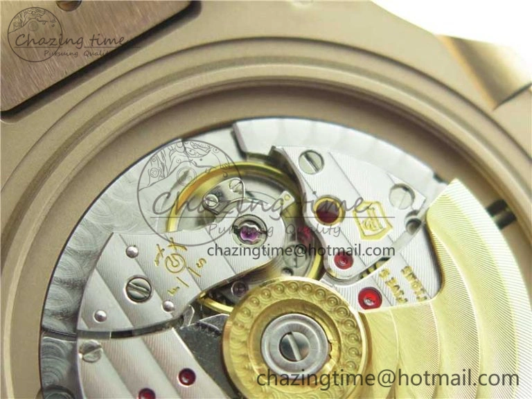 Nautilus 5711 1R PPF 1-1 Best Edition Gray Textured Dial on Brown Leather Strap 324CS (Free box) V4