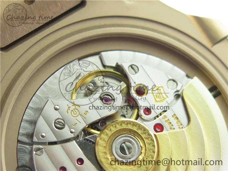 Nautilus 5711 1R PPF 1-1 Best Edition Gray Textured Dial on Brown Leather Strap 324CS (Free box) V4