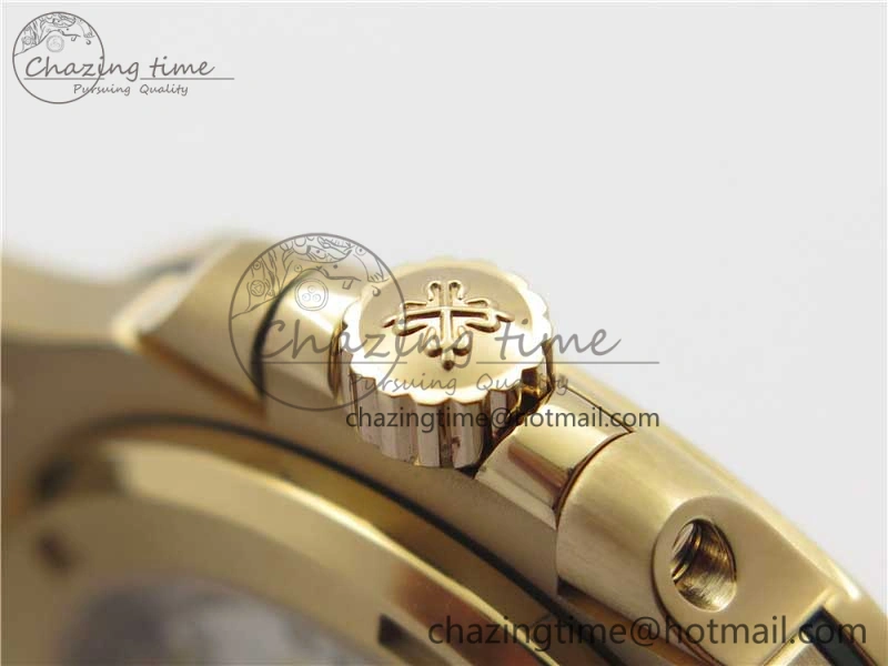 Nautilus 5711 1R PPF 1-1 Best Edition White Textured Dial on Brown Leather Strap 324CS (Free box) V4