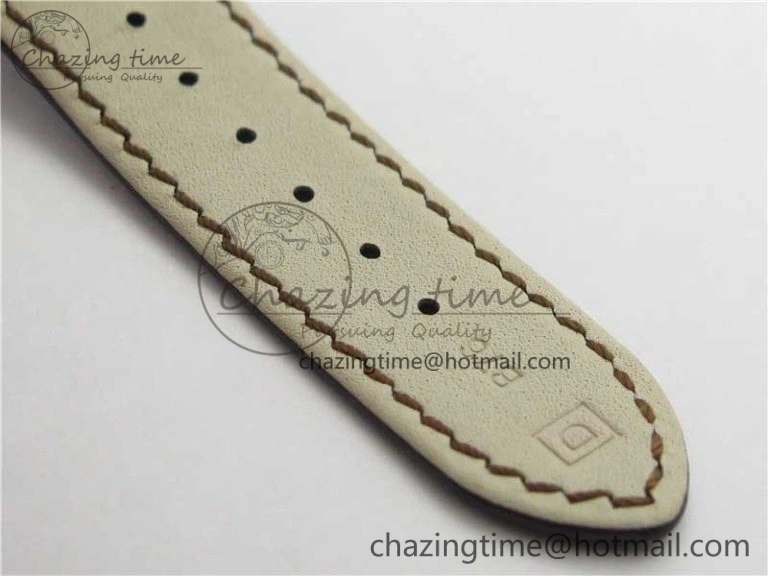 Nautilus 5711 1R PPF 1-1 Best Edition White Textured Dial on Brown Leather Strap 324CS (Free box) V4
