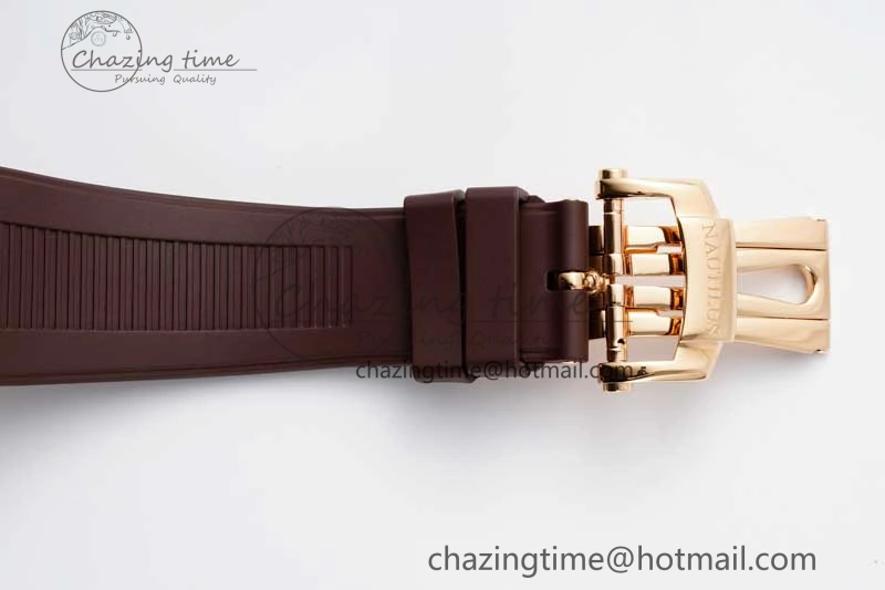 Nautilus 5711 1R PPF 1:1 Best Edition Brown Textured Dial on Brown Rubber Strap 324CS V5