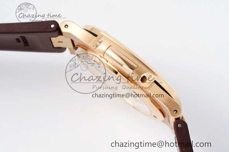 Nautilus 5711 1R PPF 1:1 Best Edition Brown Textured Dial on Brown Rubber Strap 324CS V5