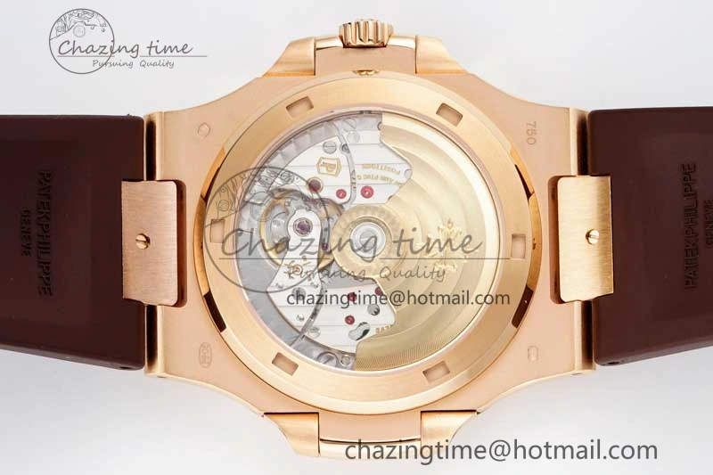 Nautilus 5711 1R PPF 1:1 Best Edition Brown Textured Dial on Brown Rubber Strap 324CS V5