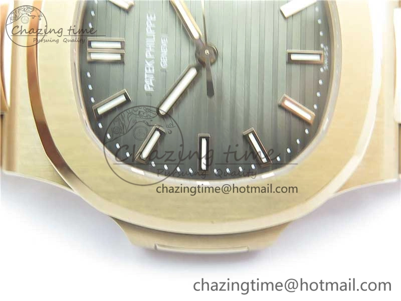 Nautilus 5711 1R PPF 1:1 Best Edition Brown Textured Dial on RG Bracelet 324CS (Free box)