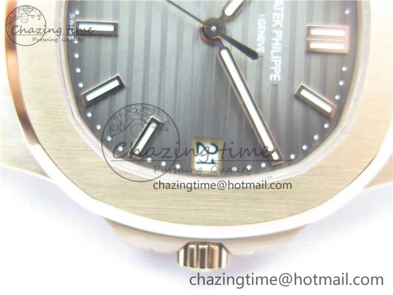 Nautilus 5711 1R PPF 1:1 Best Edition Brown Textured Dial on RG Bracelet 324CS (Free box)
