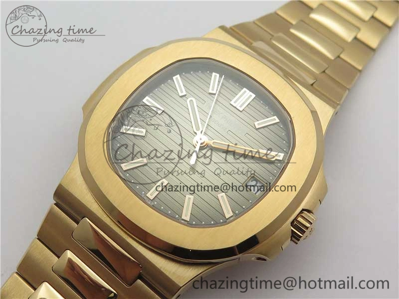 Nautilus 5711 1R PPF 1:1 Best Edition Brown Textured Dial on RG Bracelet 324CS (Free box)