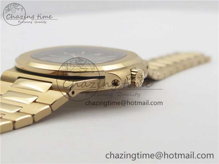 Nautilus 5711 1R PPF 1:1 Best Edition Brown Textured Dial on RG Bracelet 324CS (Free box)