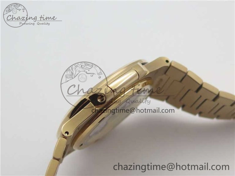 Nautilus 5711 1R PPF 1:1 Best Edition Brown Textured Dial on RG Bracelet 324CS (Free box)