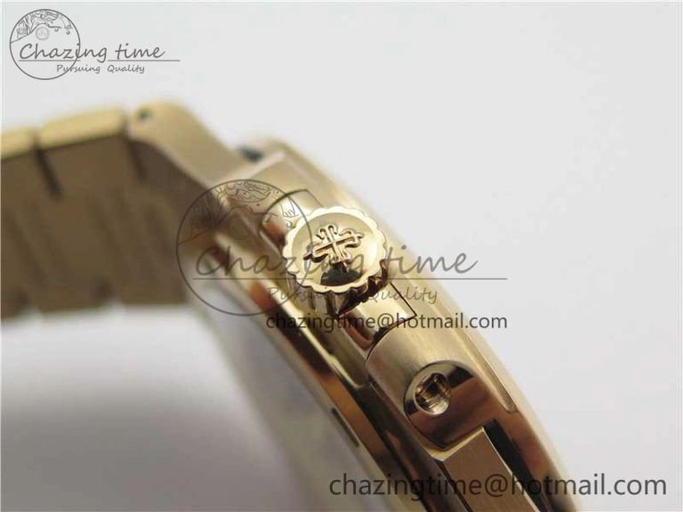 Nautilus 5711 1R PPF 1:1 Best Edition Brown Textured Dial on RG Bracelet 324CS (Free box)