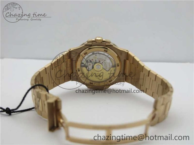 Nautilus 5711 1R PPF 1:1 Best Edition Brown Textured Dial on RG Bracelet 324CS (Free box)