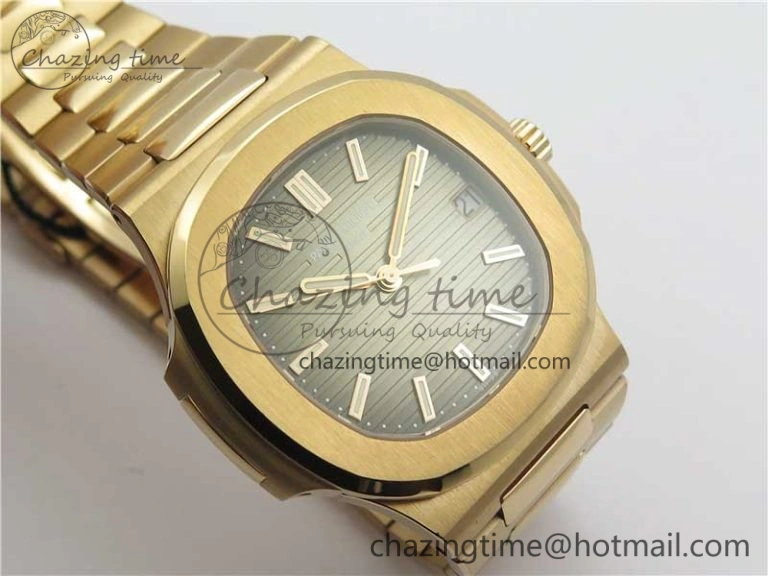 Nautilus 5711 1R PPF 1:1 Best Edition Brown Textured Dial on RG Bracelet 324CS (Free box)