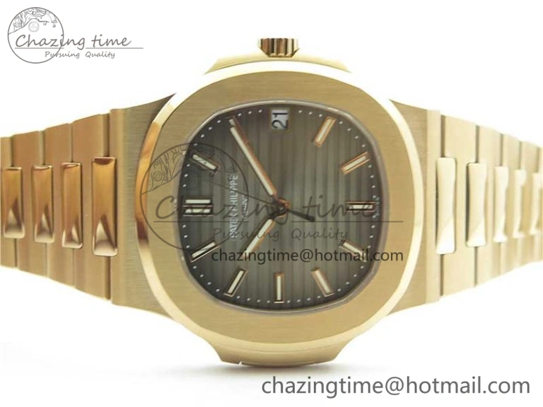 Nautilus 5711 1R PPF 1:1 Best Edition Brown Textured Dial on RG Bracelet 324CS (Free box)