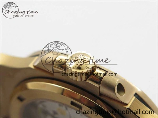 Nautilus 5711 1R PPF 1:1 Best Edition Gray Dial Diamonds Bezel on RG Bracelet 324CS (Free box) V4