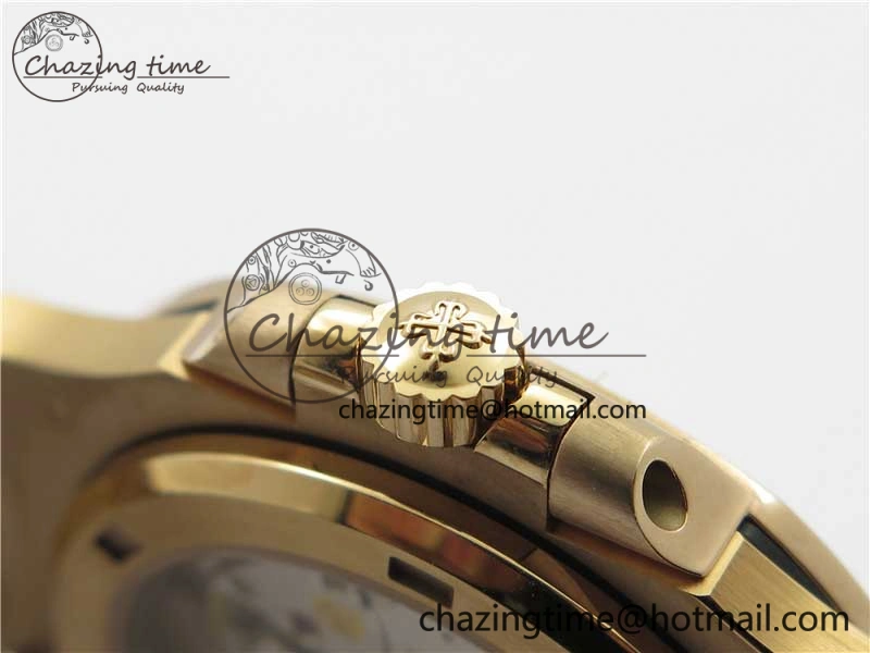 Nautilus 5711 1R PPF 1:1 Best Edition Gray Dial Diamonds Bezel on RG Bracelet 324CS (Free box) V4